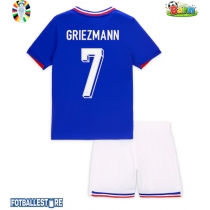 Frankrike Antoine Griezmann #7 Hjemmedraktsett Barn EM 2024 Kortermet (+ Korte bukser)
